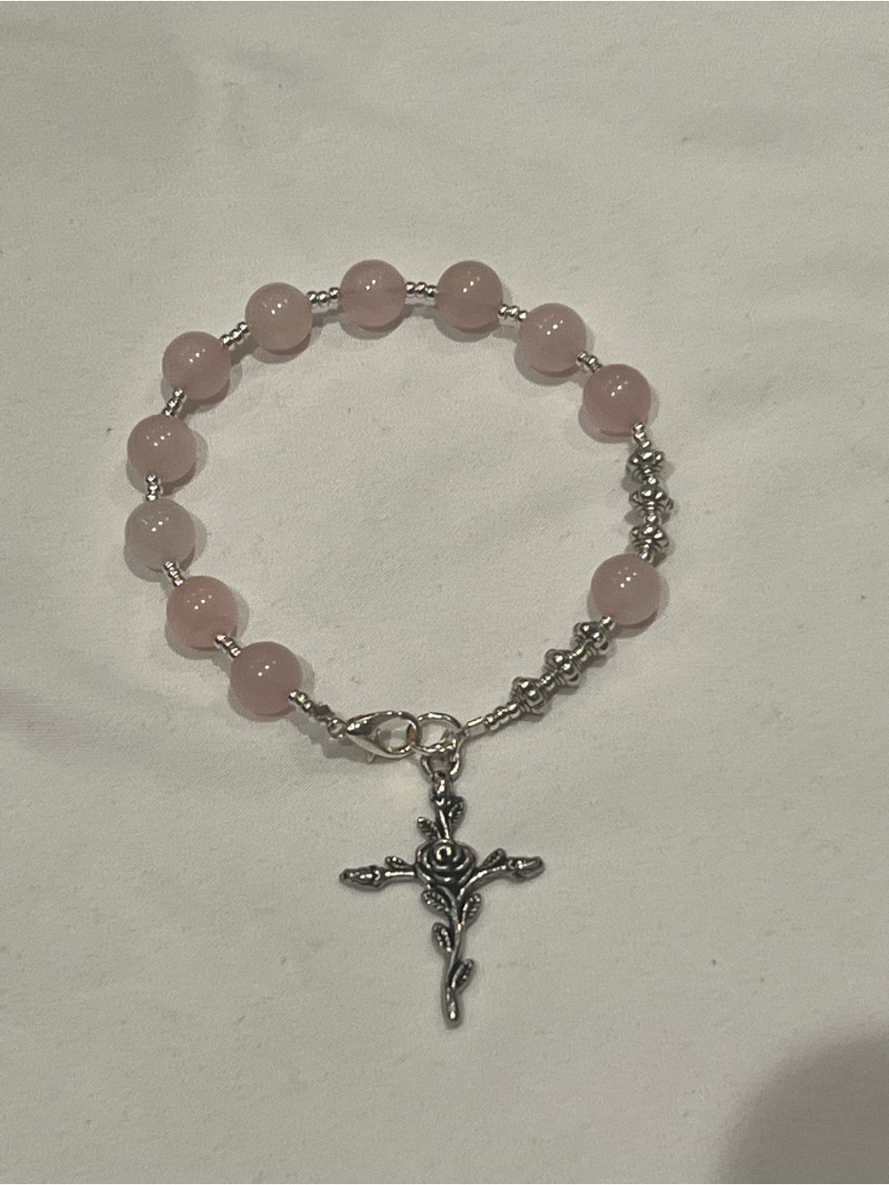 Rosary Quartz rosary bracelet